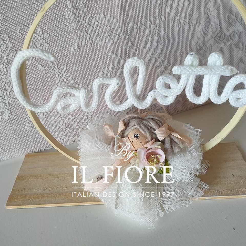 Cerchio centrotavola o decorazione tavolo torta con bambolina Centrotavola o decorazione tavolo torta con bambolina