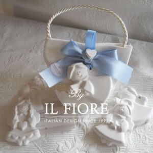 Bomboniera Battesimo Angelo per Bimbo e Bimba