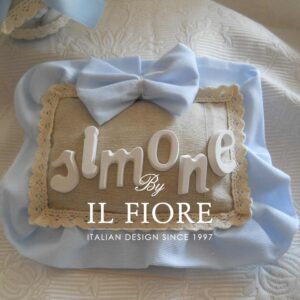 Fiocco nascita Bimbo e Bimba con Nome Personalizzabile