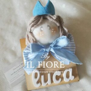 Fiocco nascita bimbo e bimba targhetta fuoriporta cameretta