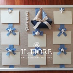 Tableau Comunione Bimbo con nome Stile Marino