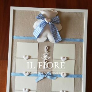 Tableau Battesimo con Nome e Orso