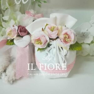 Bomboniere Comunione con gessetto profumato Scarpette Danza e Fiori
