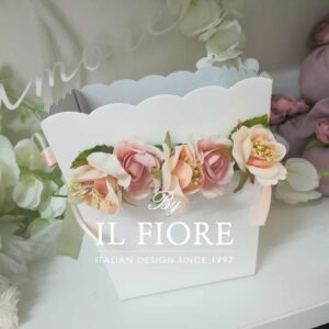 Cestino Portaconfetti per Confettate con Fiori