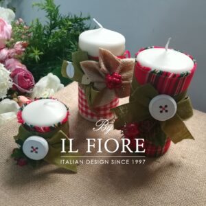 Candele natalizie decorate