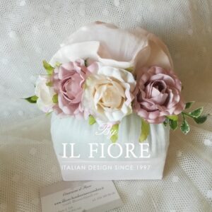Bomboniere Matrimonio Sacchetto Portaconfetti con fiori