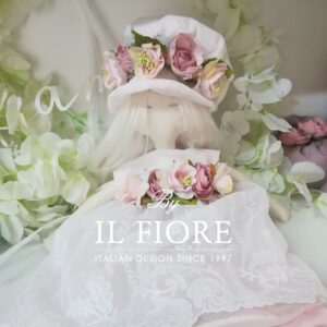 Bambola Cresima e Comunione con fiori