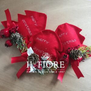 Decorazioni Natalizi Alberello di Natale Ricamato e personalizzabile