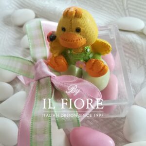 Bomboniera Nascita con animaletti colorati