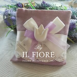 Bomboniere Comunione sacchetto portaconfetti con gessetto e San Gallo