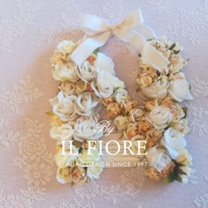 Bomboniere lettere personalizzabili con fiori - fuoriporta