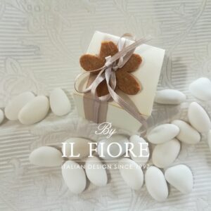 Bomboniera Cresima scatola con fiore