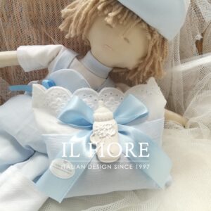 Bomboniere Battesimo Sacchetto Portaconfetti con gessetti profumati.