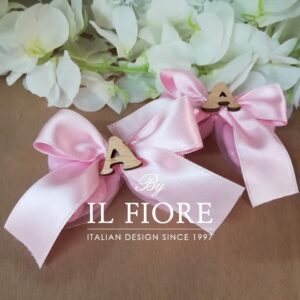 Bomboniere Nascita Ciuffetto con letterine di legno