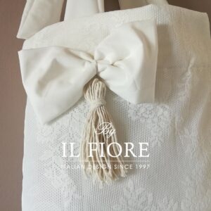 Borse in pizzo con fiocco e nappina Bag pizzo donna