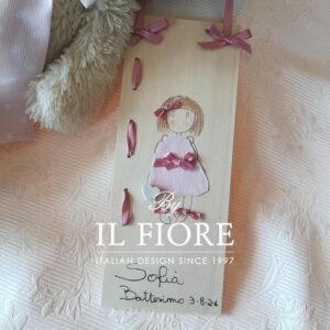 Targa fuoriporta per cameretta quadretto