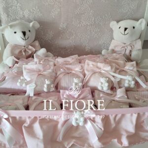 Bomboniere Battesimo  Bimba sacchetto Gessetti