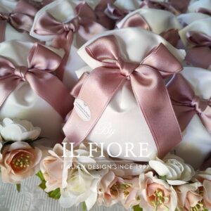 Bomboniere Comunione Matrimonio Sacchetto Portaconfetti in raso