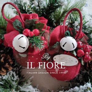 Pallina di Natale gioia e felicità