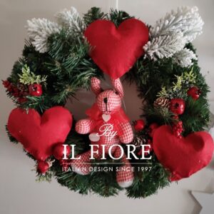 Ghirlande Natalizie con renna di pezza