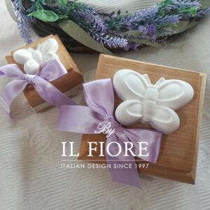 Bomboniera Comunione e Cresima scatola con farfalla