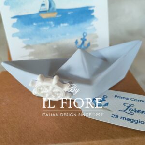 Bomboniere Comunione barchetta in gesso profumatissimo