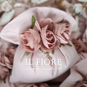 Bomboniere Matrimonio Comunione Sacchetto Portaconfetti con fiori