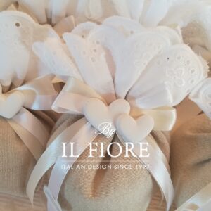 Bomboniere anniversario matrimonio Sacchetto con cuori