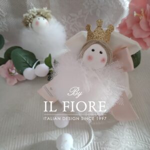 Bomboniere Comunione bambola in tulle e corona