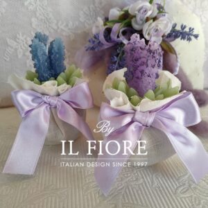 Bomboniera candela lavanda per Matrimonio Comunione e Cresima