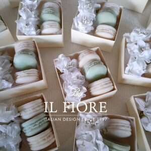 Bomboniere Matrimonio candele macarons
