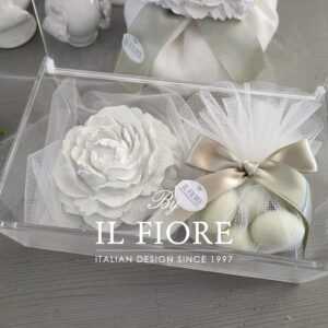 Bomboniere matrimonio con peonia