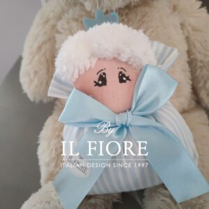 Bomboniere Battesimo Principino con sacchetto e calamita