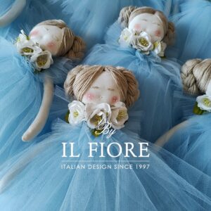 Bomboniere Comunione e Cresima Bambola con Vestito in Tulle e Fiori