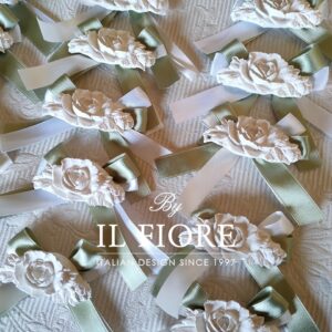 Segnaposti matrimonio con Peonia