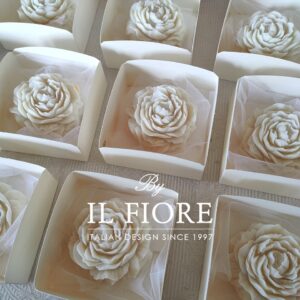 Bomboniera candele peonia