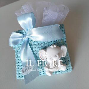 Bomboniera Battesimo bimbo con elefantino