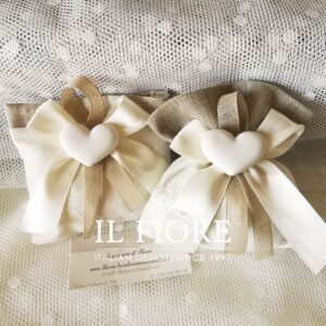 Bomboniera Matrimonio Shabby Chic sacchetti con Cuori