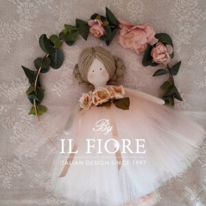 Bomboniere Battesimo Bambola con Vestito in tulle fiori