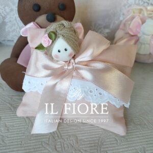 Bomboniere Battesimo sacchetto Portaconfetti Principessa e Principino calamita