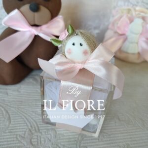 Bomboniera Battesimo Bimba e Bimbo