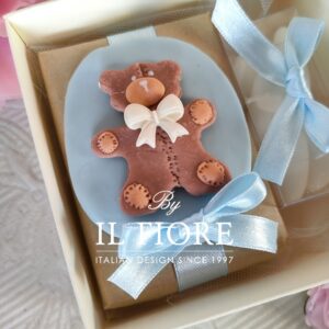 Bomboniere Battesimo saponetta con orso