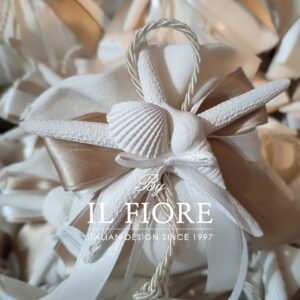 Bomboniere Matrimonio Sacchetto con Stella Marina e Conchiglie