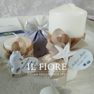 Bomboniere Matrimonio candela stella marina grande