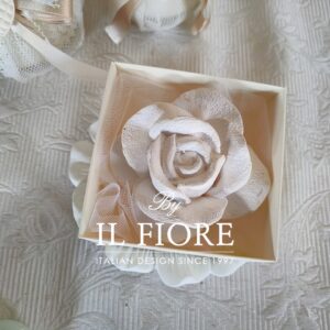 Bomboniera Matrimonio rosa in gesso profumato