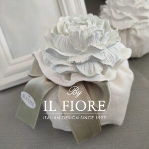 Bomboniere Matrimonio con peonia raffinata