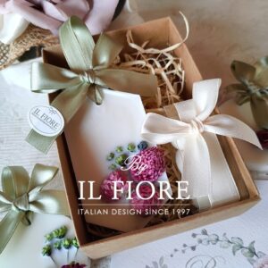 Bomboniera candela con fiori