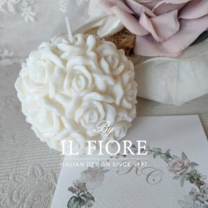 Bomboniere Matrimonio candele con fiori