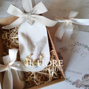 Bomboniera candele con fiori Matrimonio
