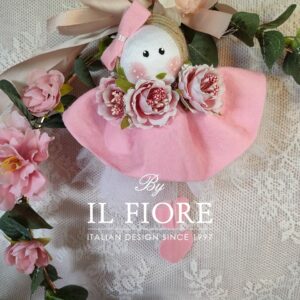 Bomboniere Comunione Bambola con Vestito e Fiori